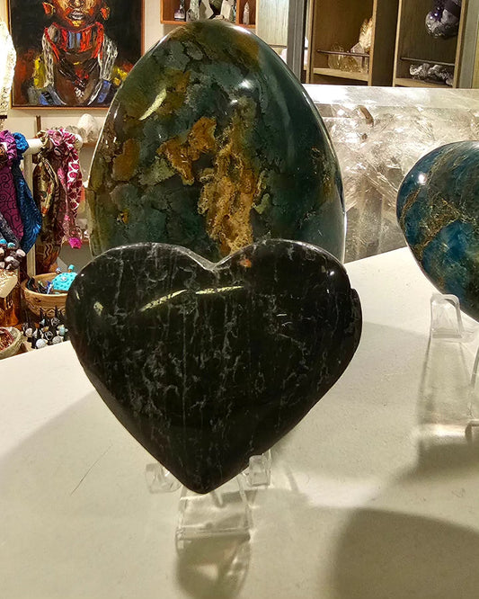 Black Tourmaline Heart