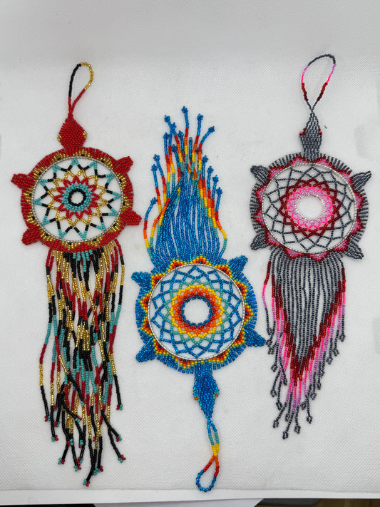 Turtle Beaded Dream Catcher