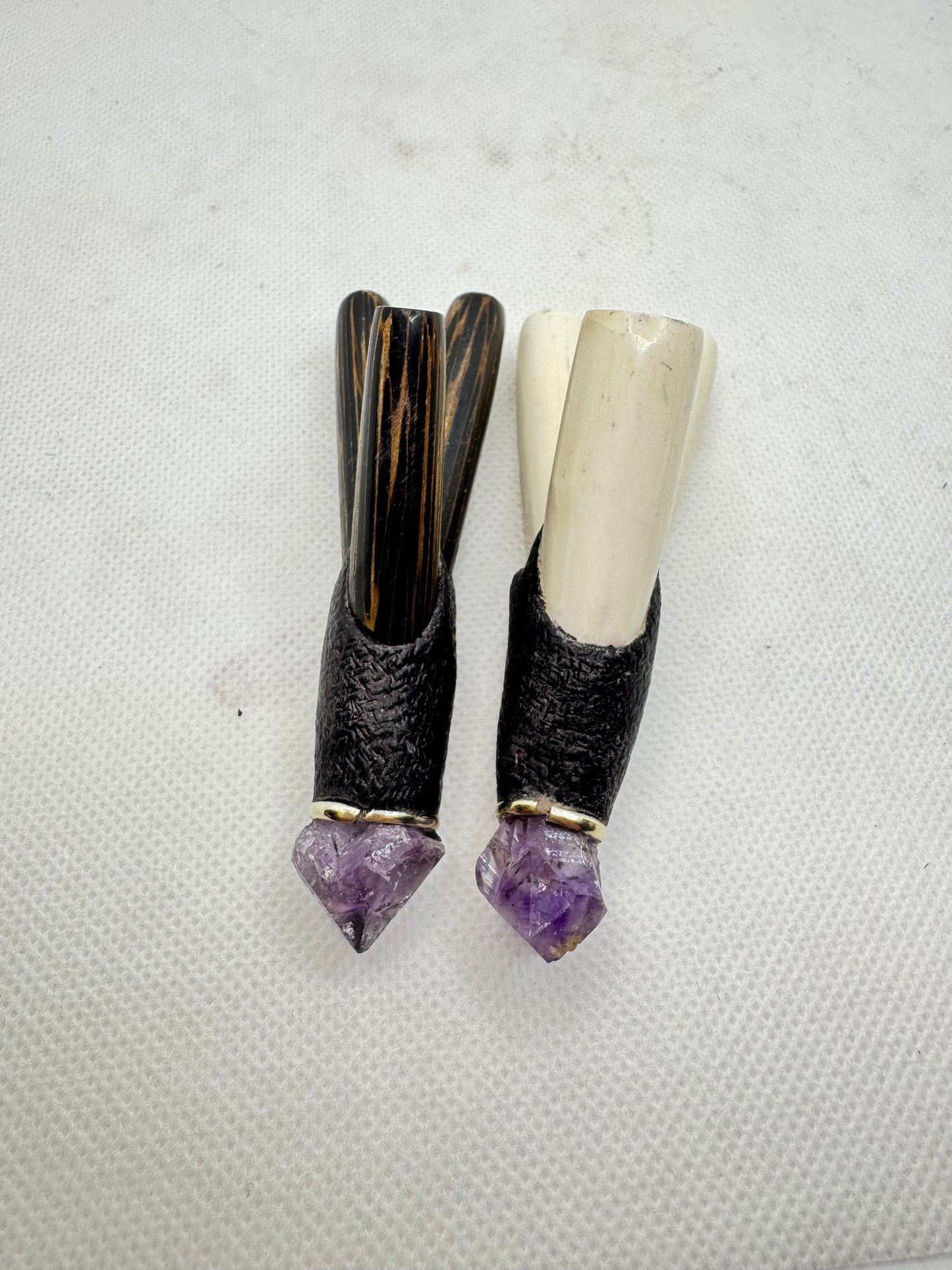 Double Kuripe with Amethyst