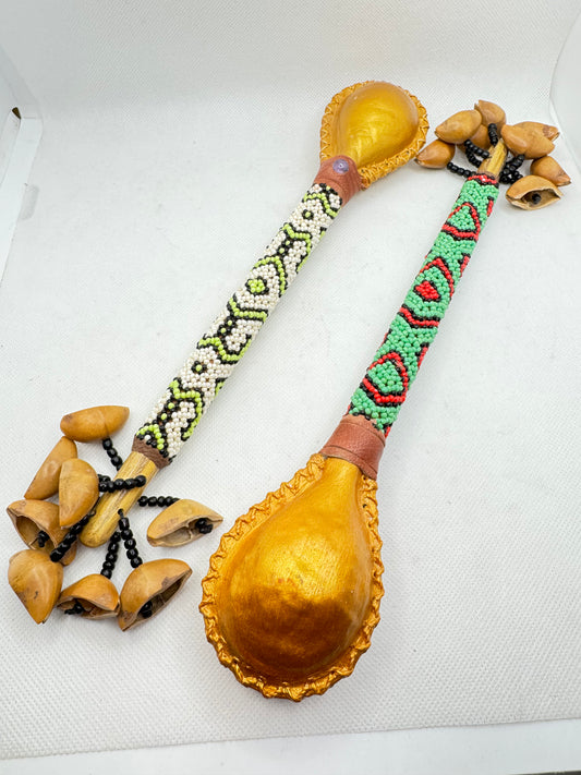 Shipibo Beaded Rattle Shaker