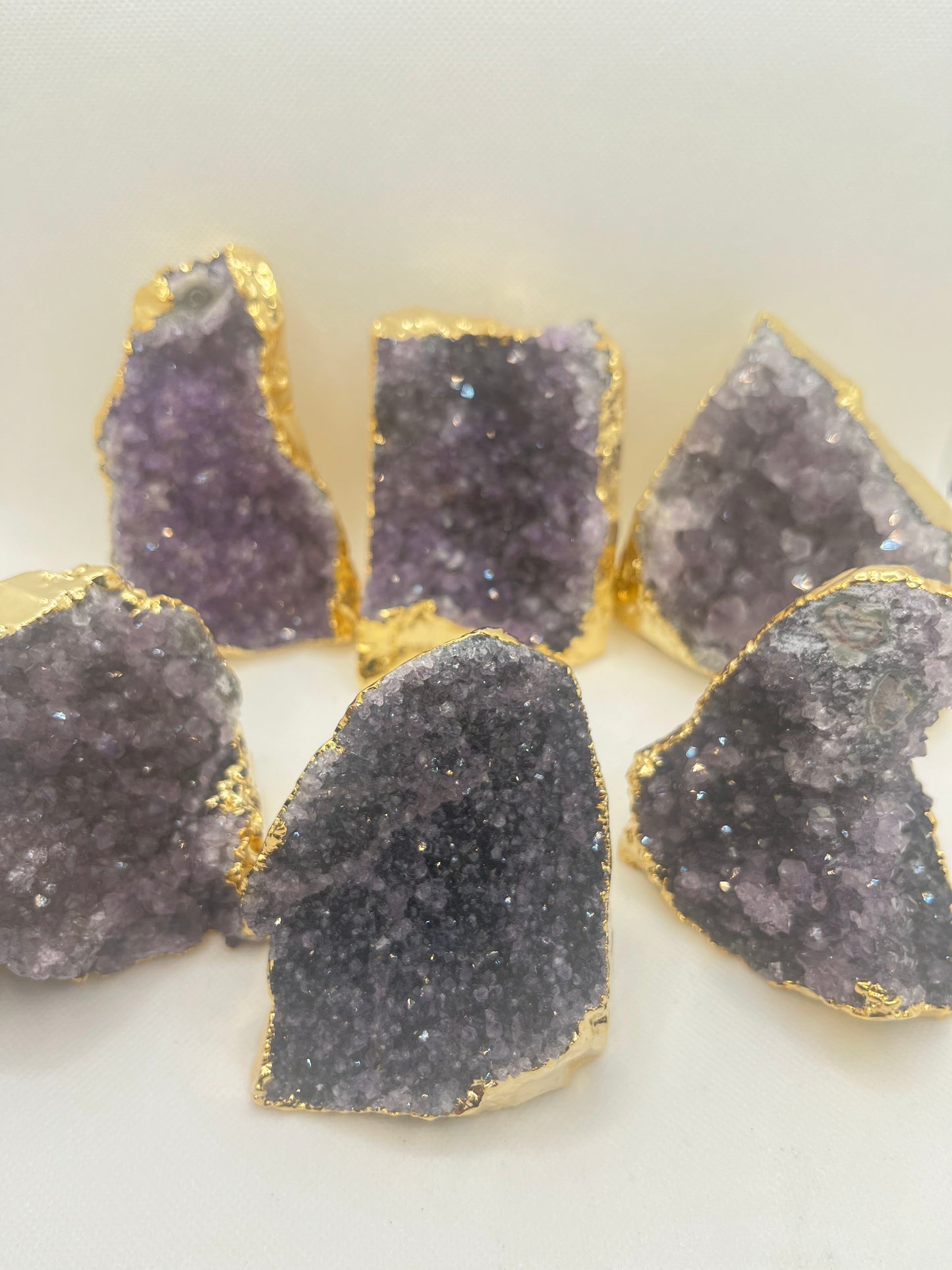 Amethyst Gold Gilded Geode