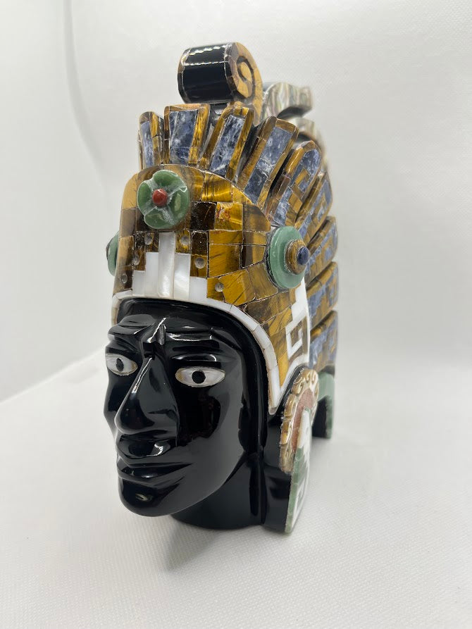 Face Onyx, Tiger Eye, Jade Carved