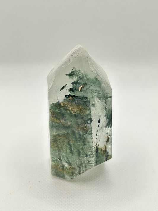 Quartz Crystal with Moss