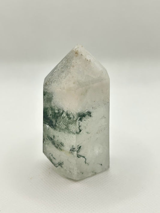 Quartz Crystal with Moss