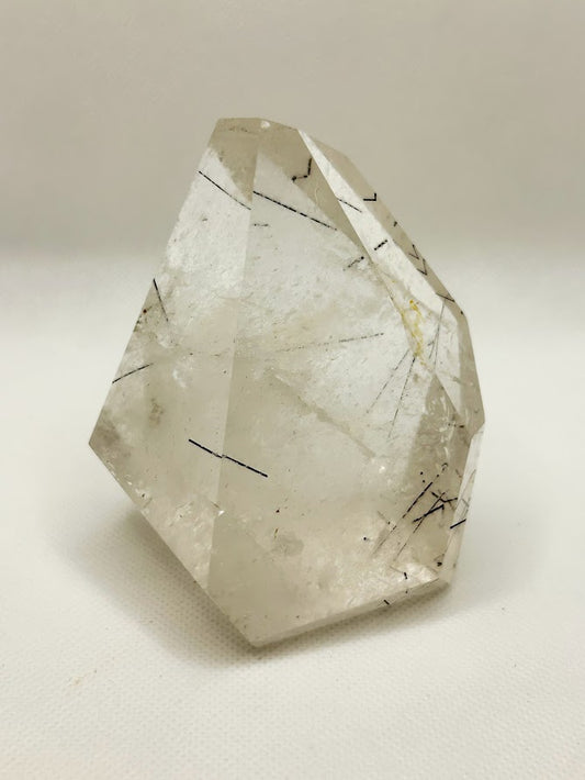 Tourmalinated Quartz Point Crystal
