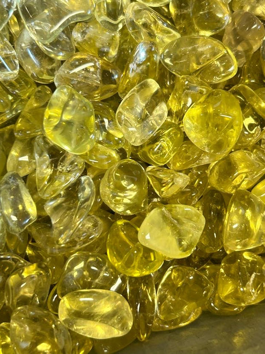 Lemon Yellow Quartz Tumbled