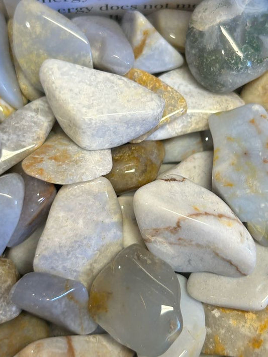 Blue Chalcedony Tumbled