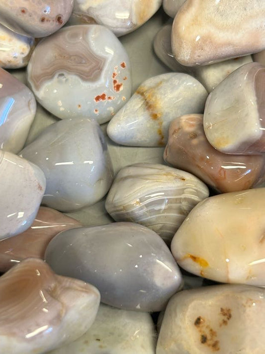 Pink Botswana Agate Tumbled