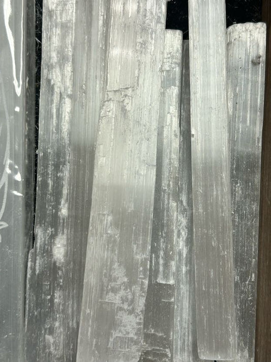 Selenite Stick Wand 8"