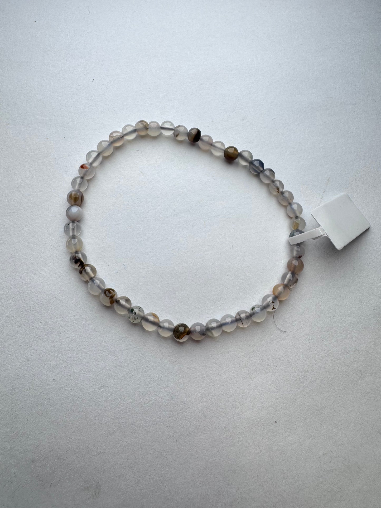 Small Beaded Stone or Wood Bracelets