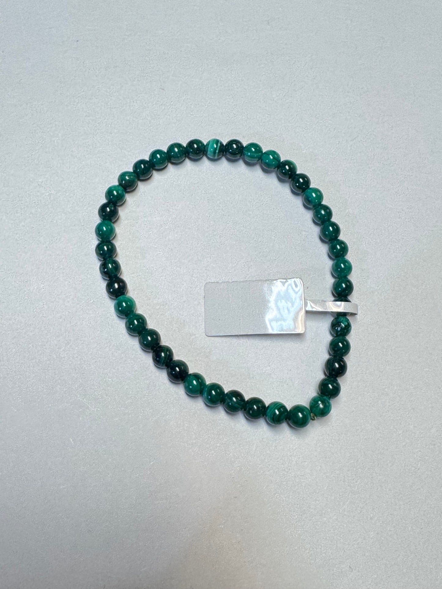 Small Beaded Stone or Wood Bracelets
