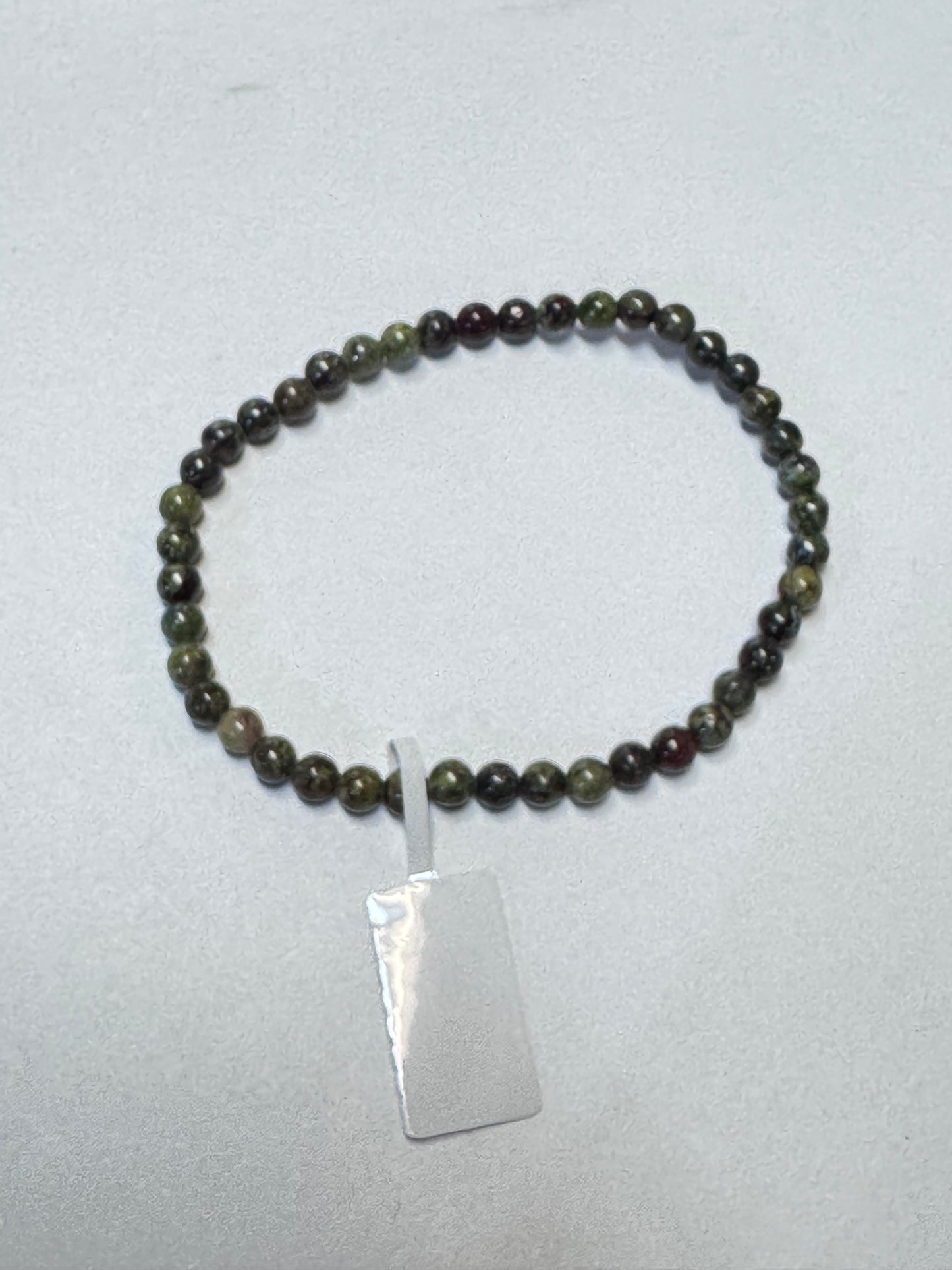 Small Beaded Stone or Wood Bracelets