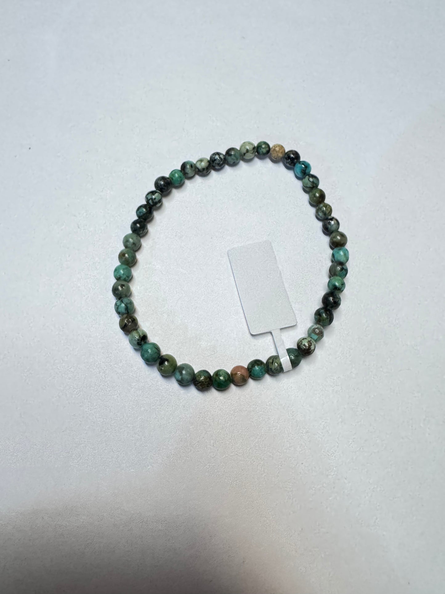 Small Beaded Stone or Wood Bracelets