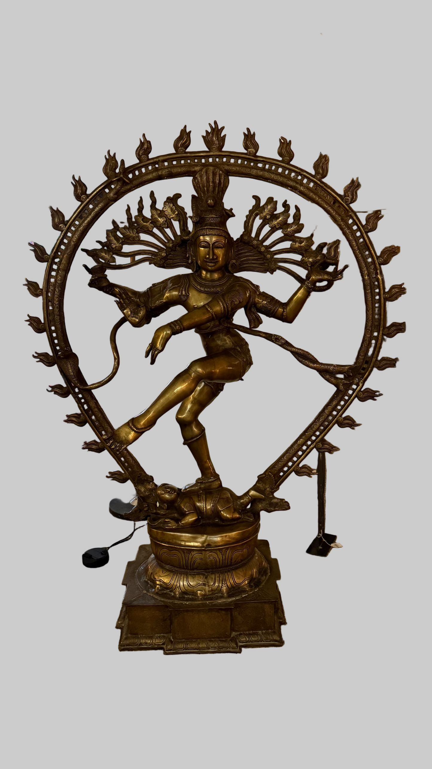 Shiva Nataraja The Cosmic Dancer Brass Statue