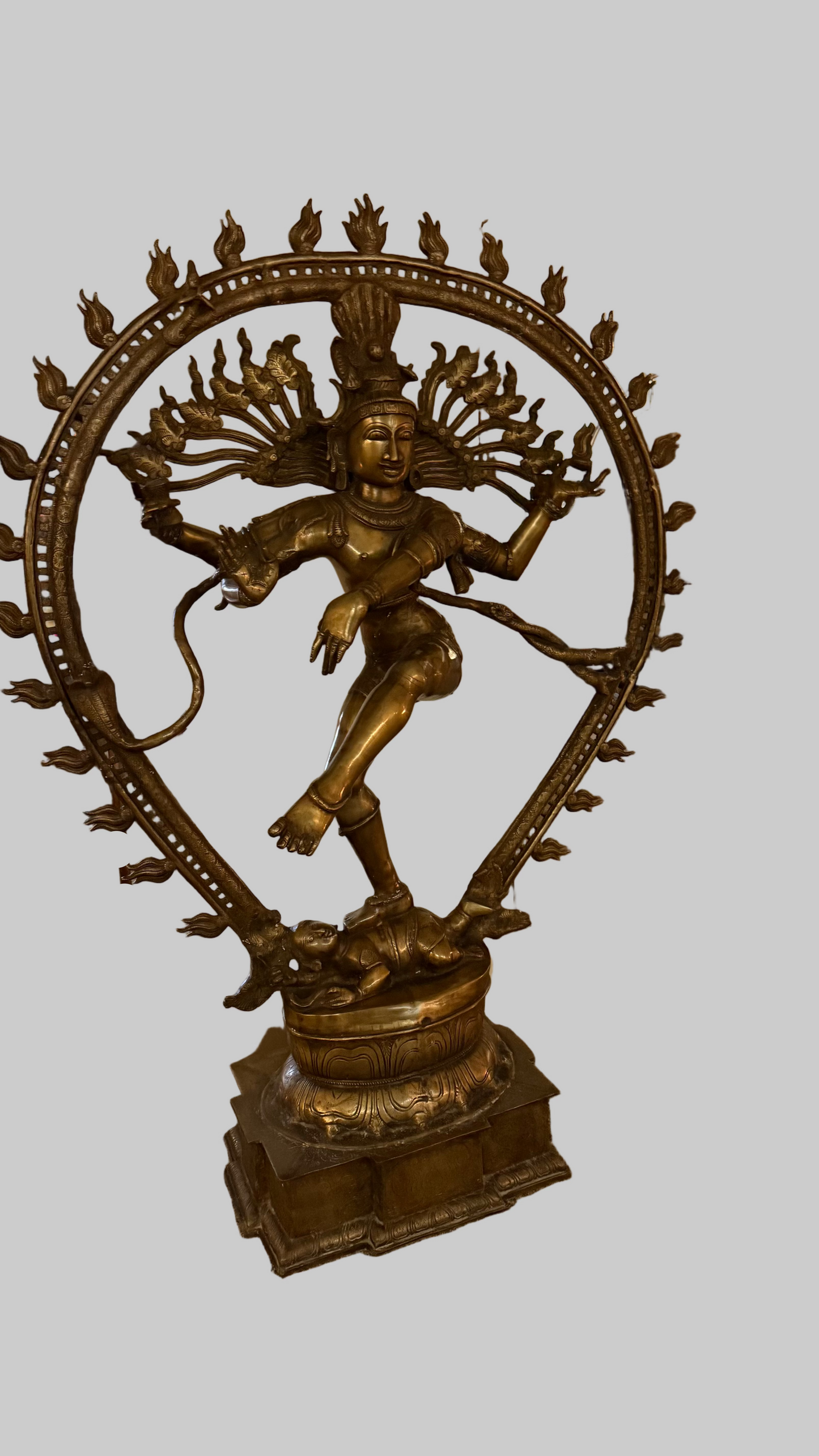 Shiva Nataraja The Cosmic Dancer Brass Statue