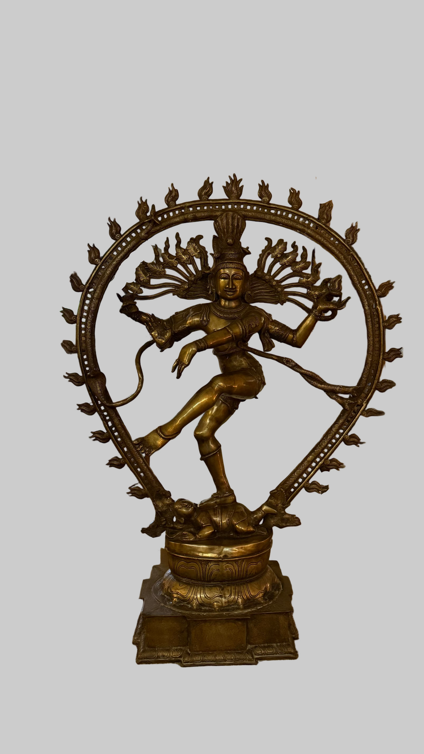 Shiva Nataraja The Cosmic Dancer Brass Statue