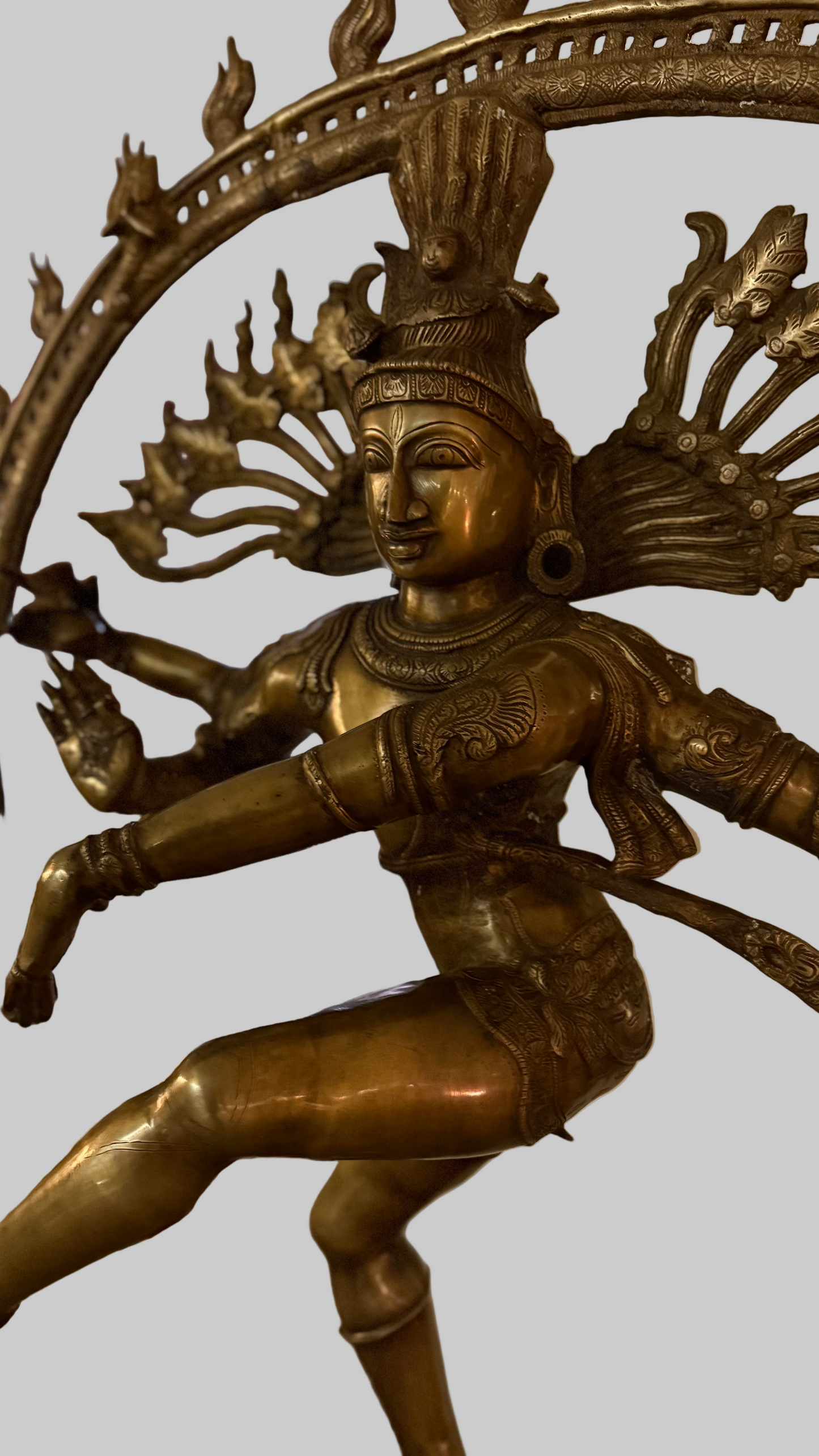 Shiva Nataraja The Cosmic Dancer Brass Statue