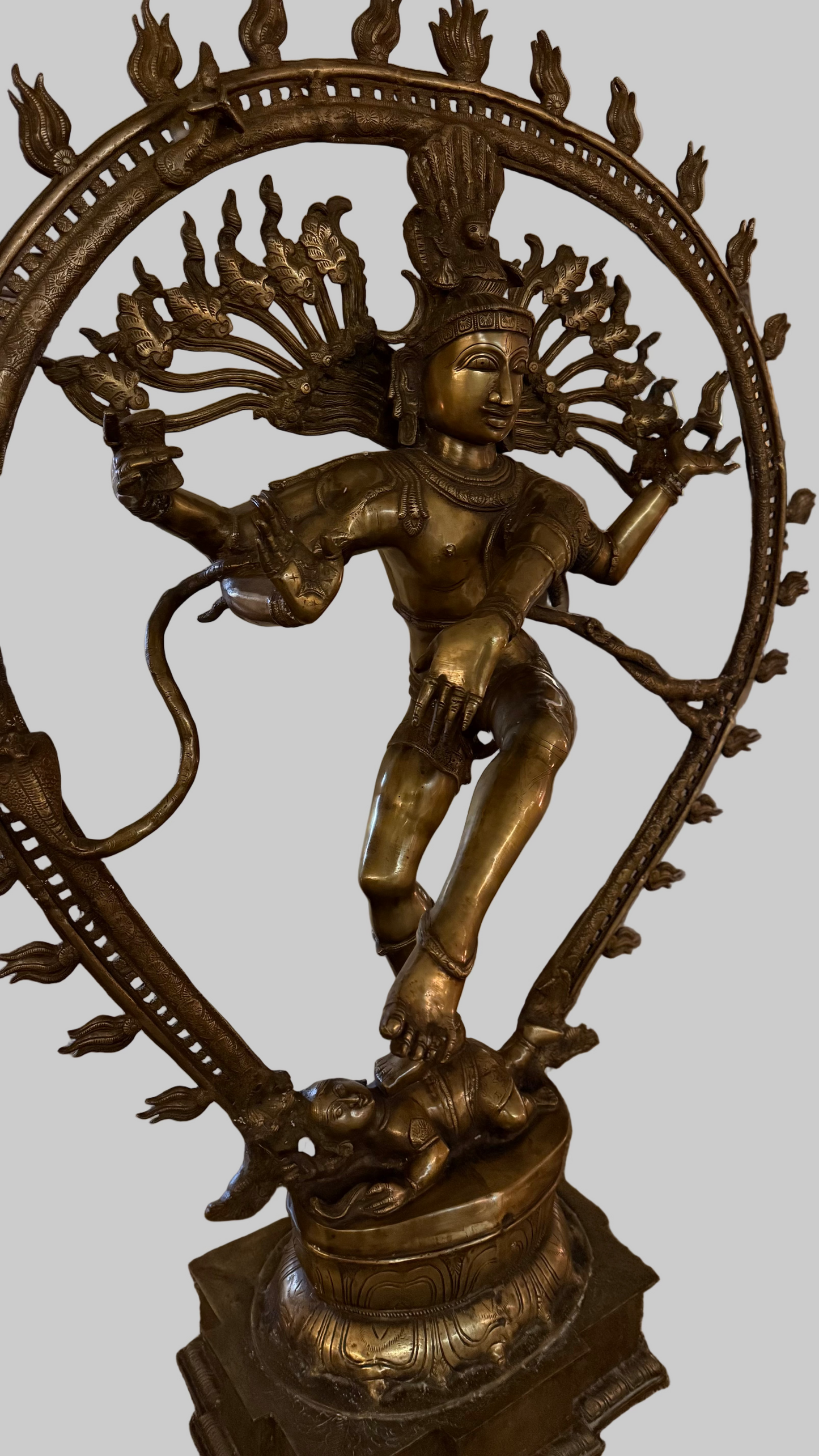 Shiva Nataraja The Cosmic Dancer Brass Statue