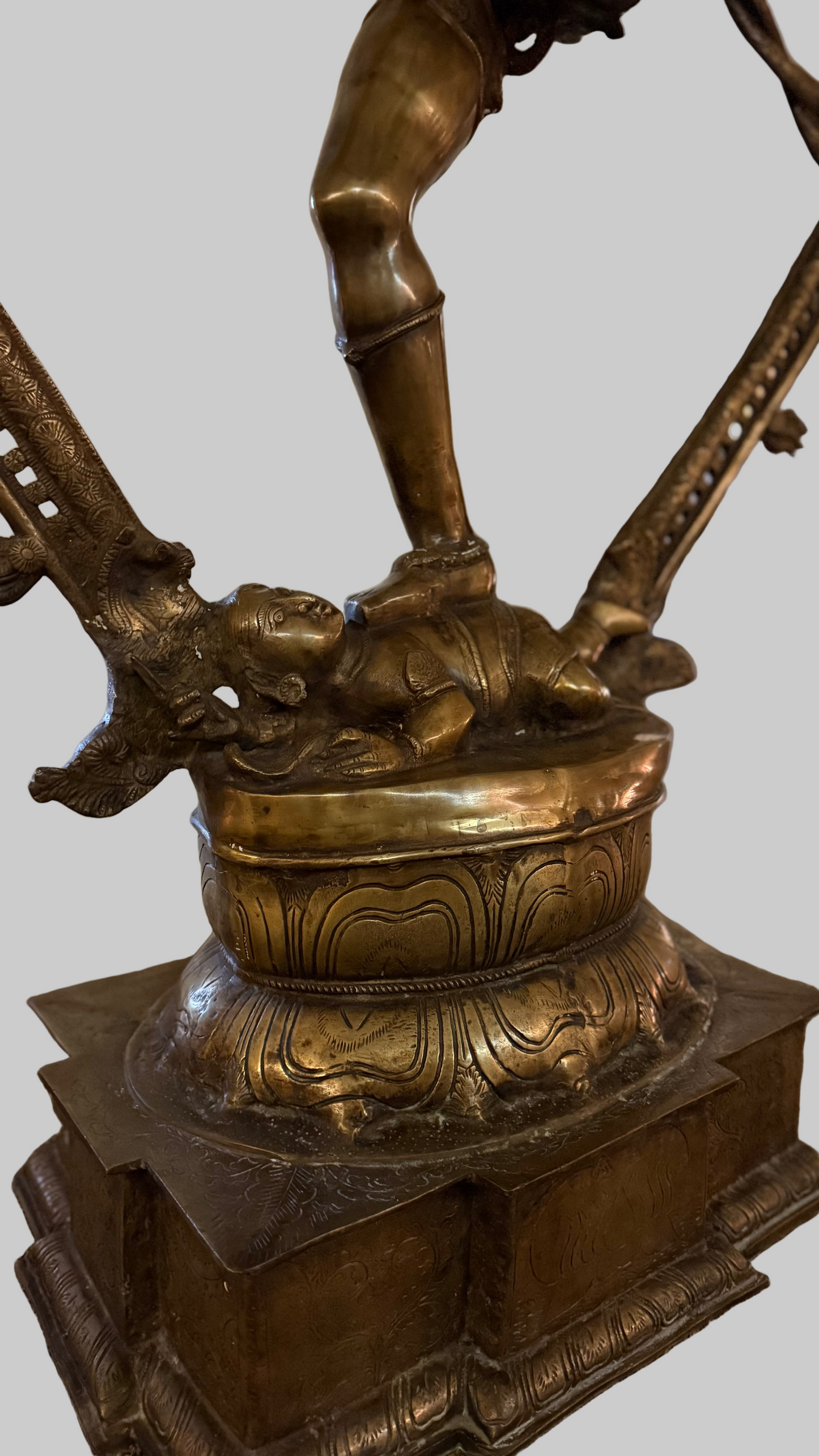 Shiva Nataraja The Cosmic Dancer Brass Statue