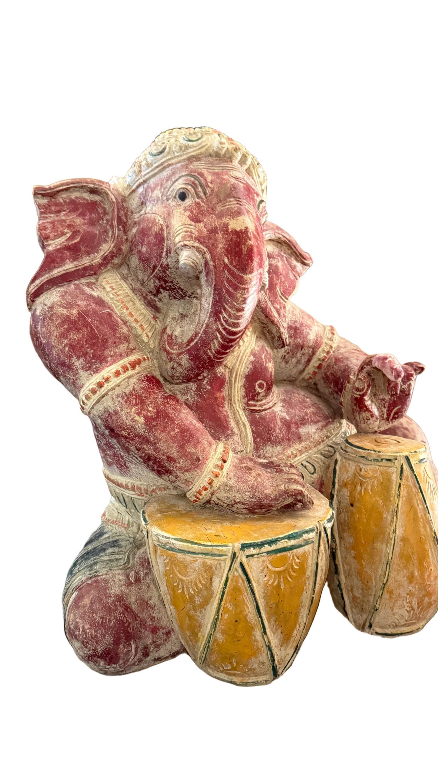 Drumming Ganesha Statue