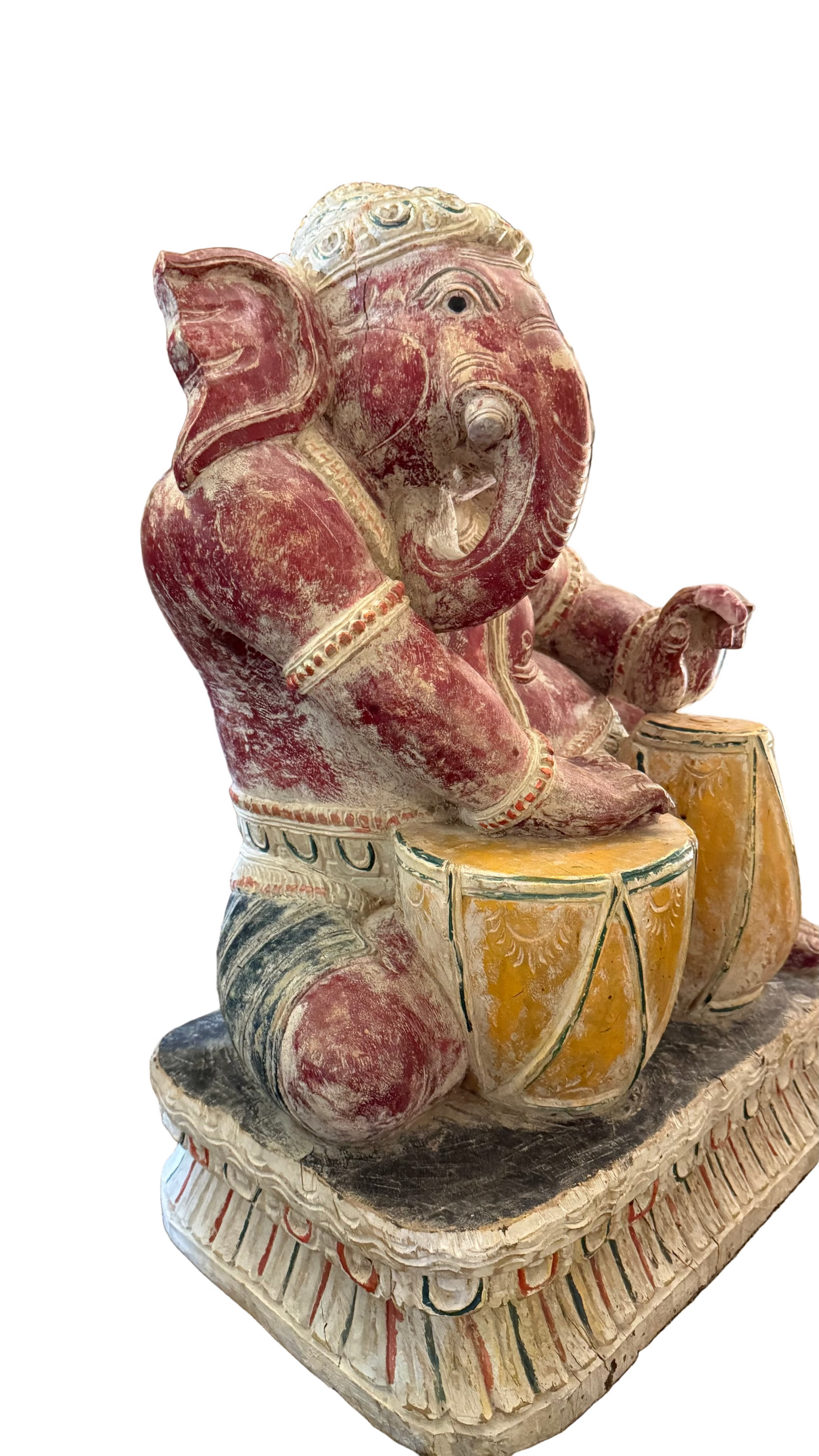 Drumming Ganesha Statue