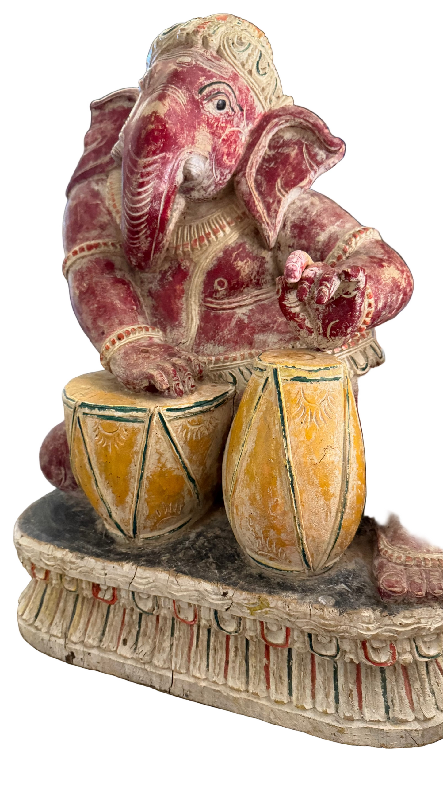 Drumming Ganesha Statue