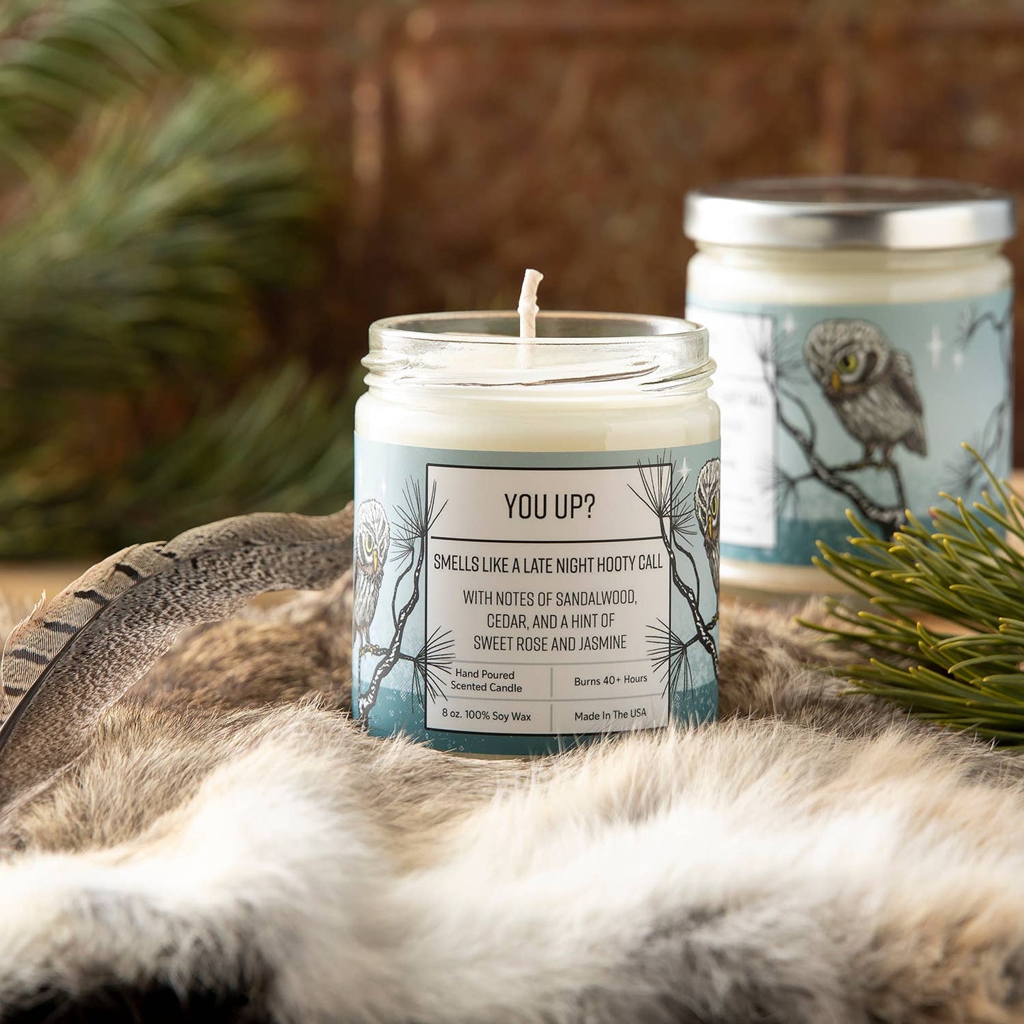 Scented Candle | Sandalwood Candle | Cedar Candle | You Up?