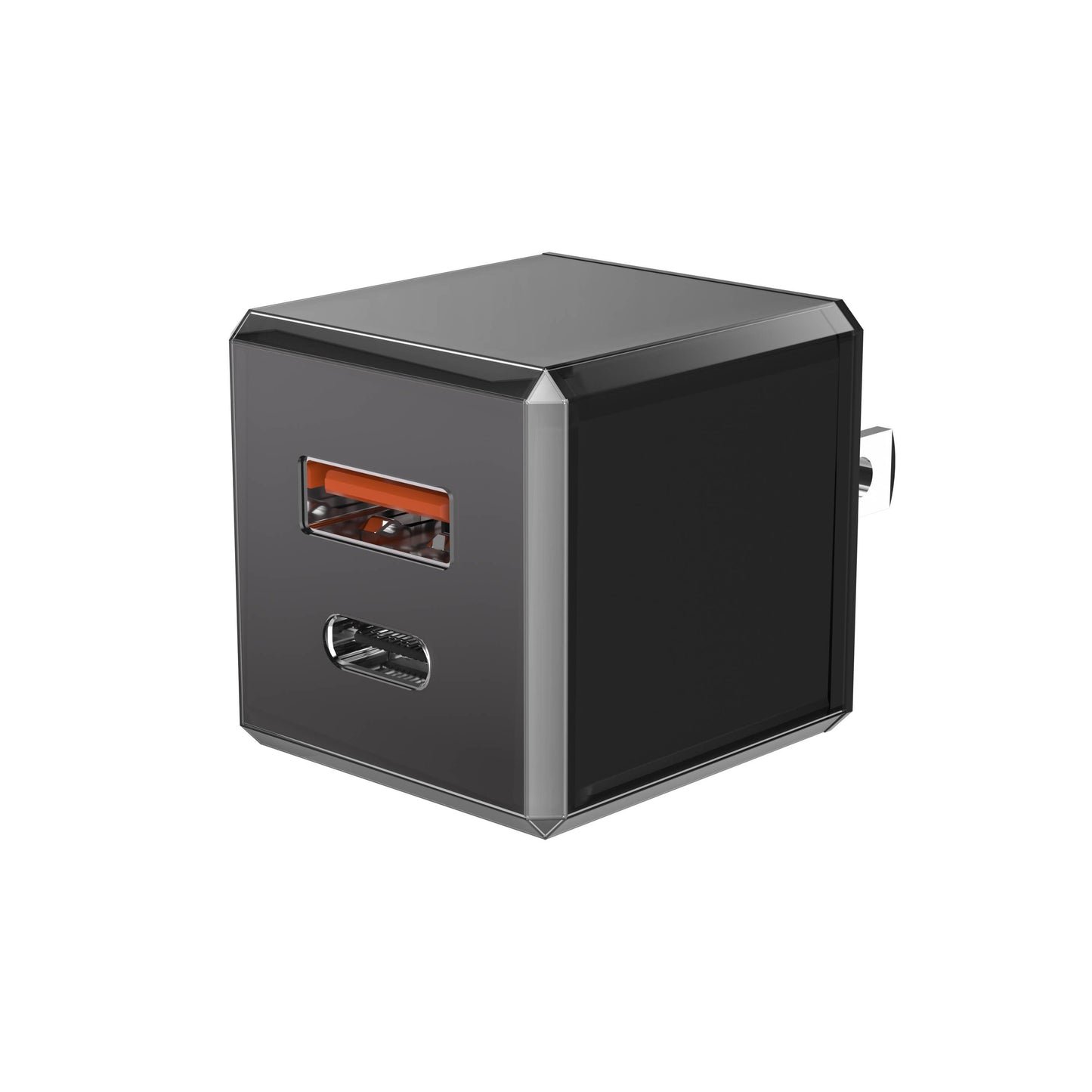 Rapid Wall Charger USB 20W Cubic Design - Retail Pack: Pink & Green