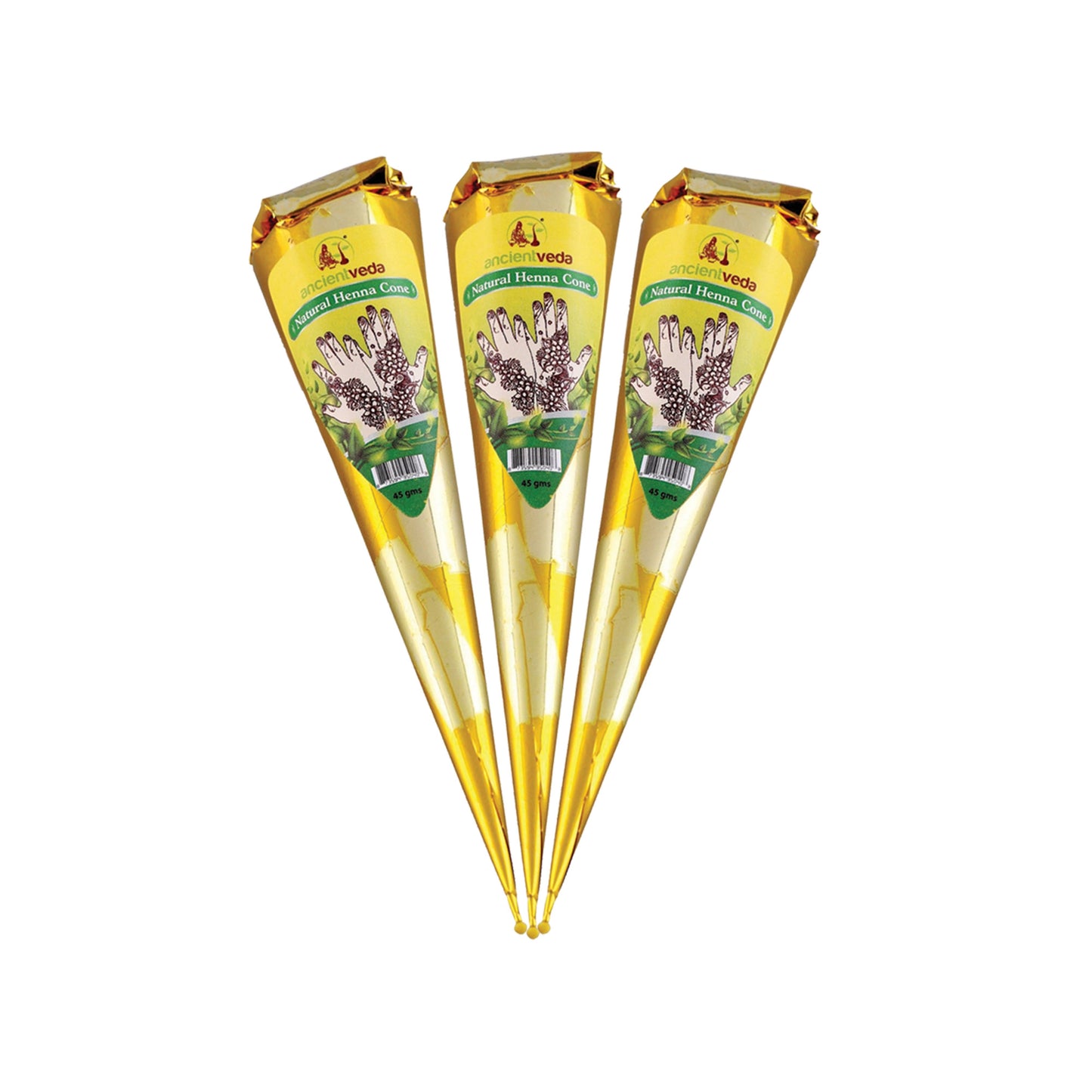 HENNA- Ancientveda Premium Gold Henna Cone 45 grams