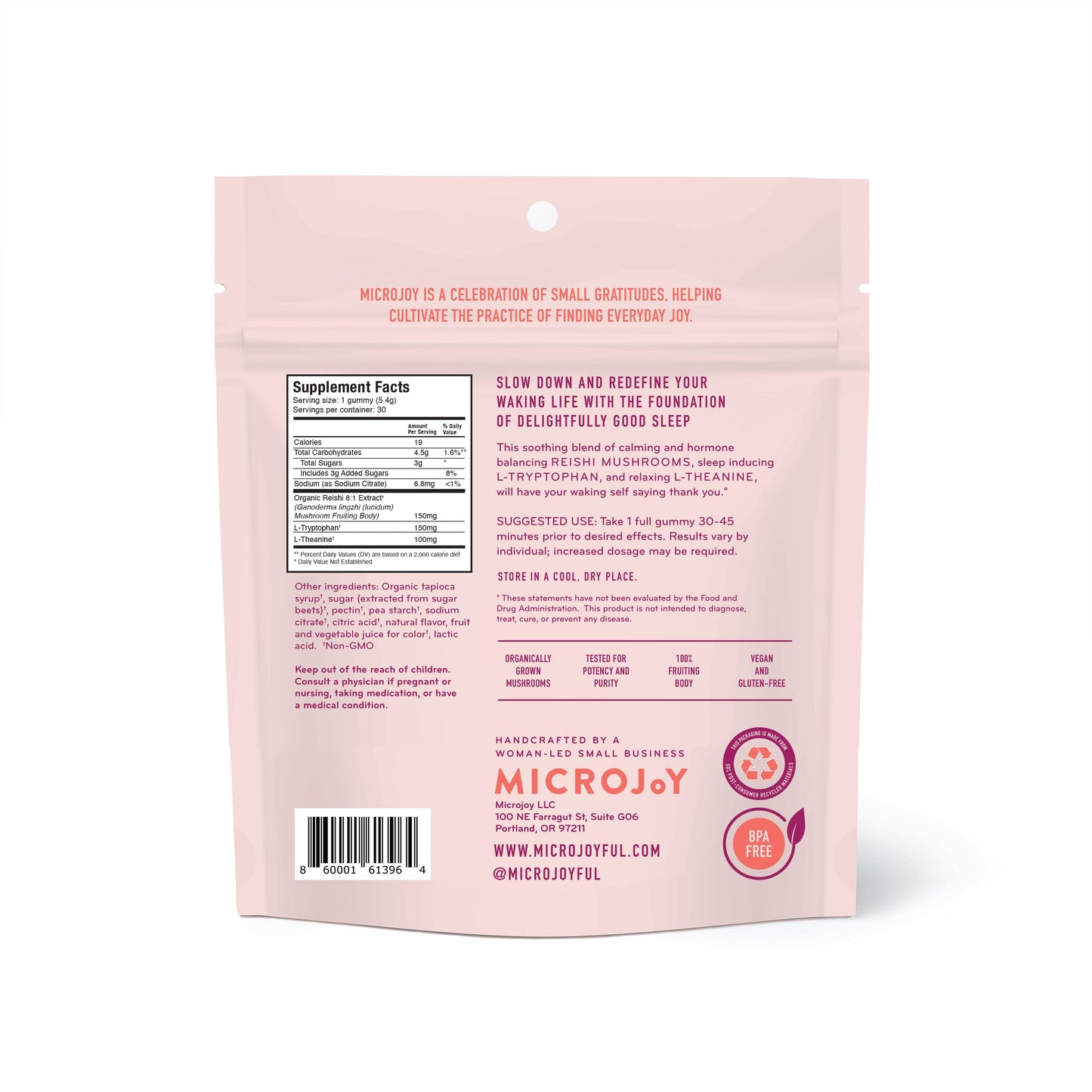 Hibernate Mushroom Gummies 30 Count Microjoy