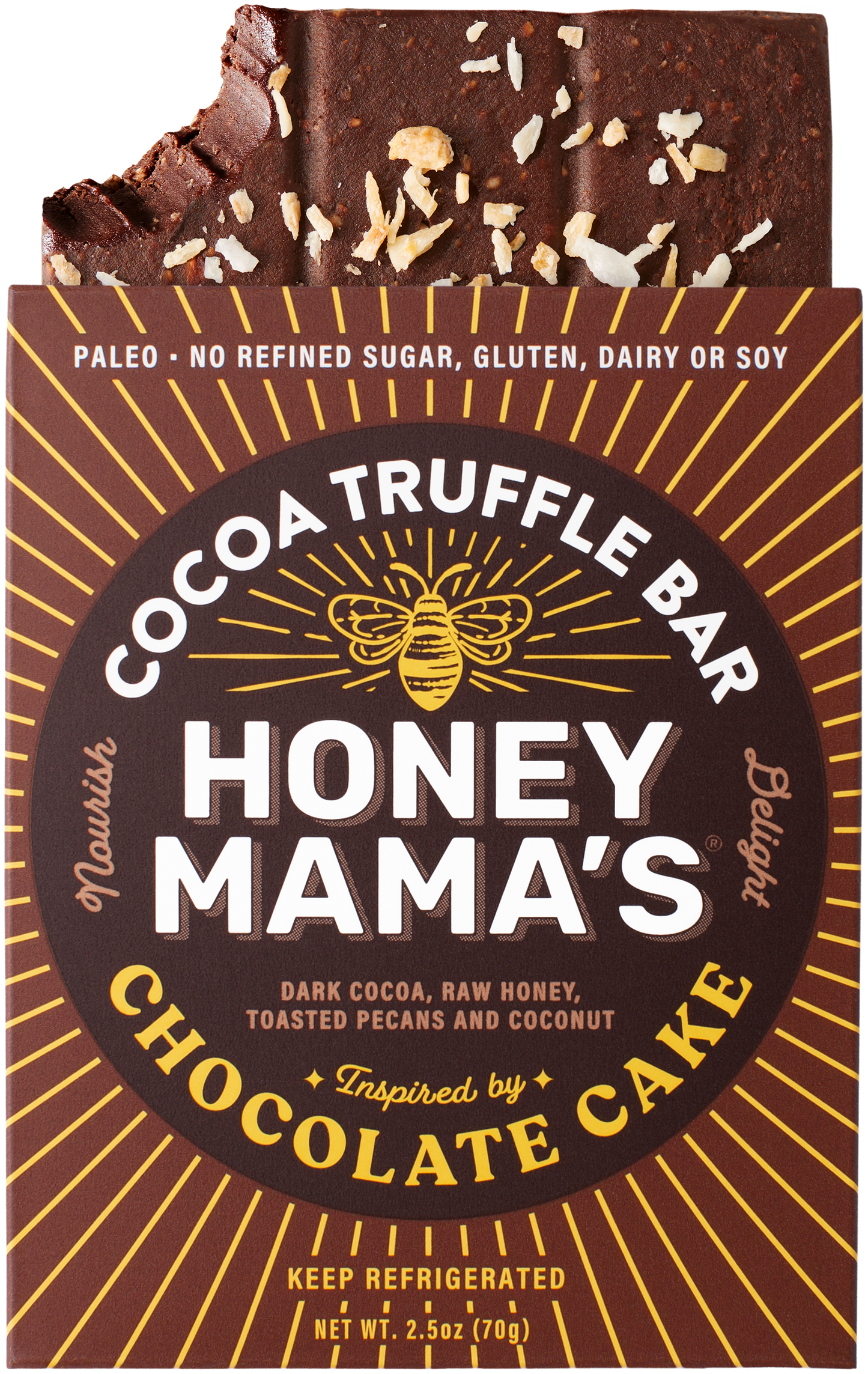 Chocolate Cake Cocoa Truffle Bar 2.5oz. (12 count)