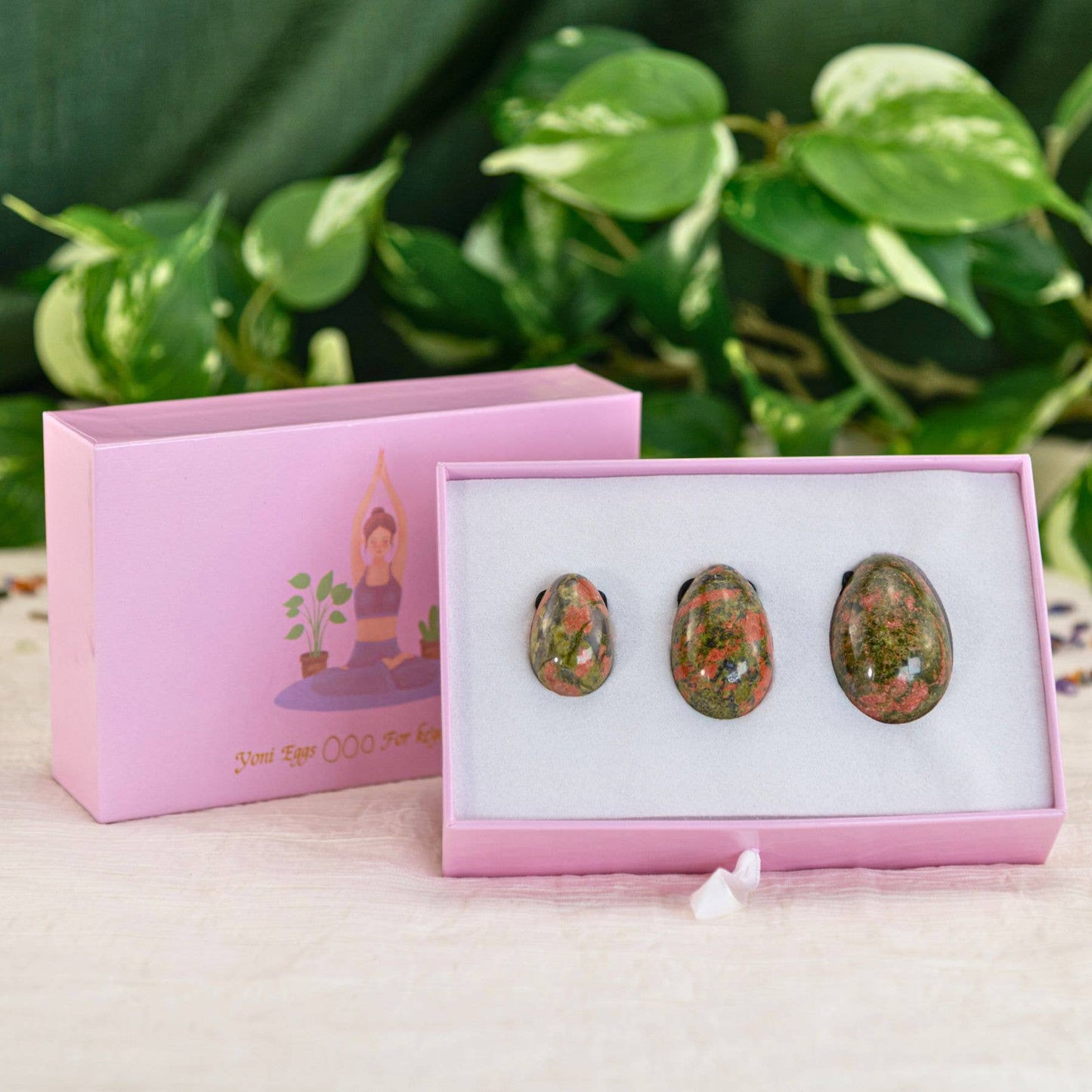 Yoni Eggs: Unakite / 3pc
