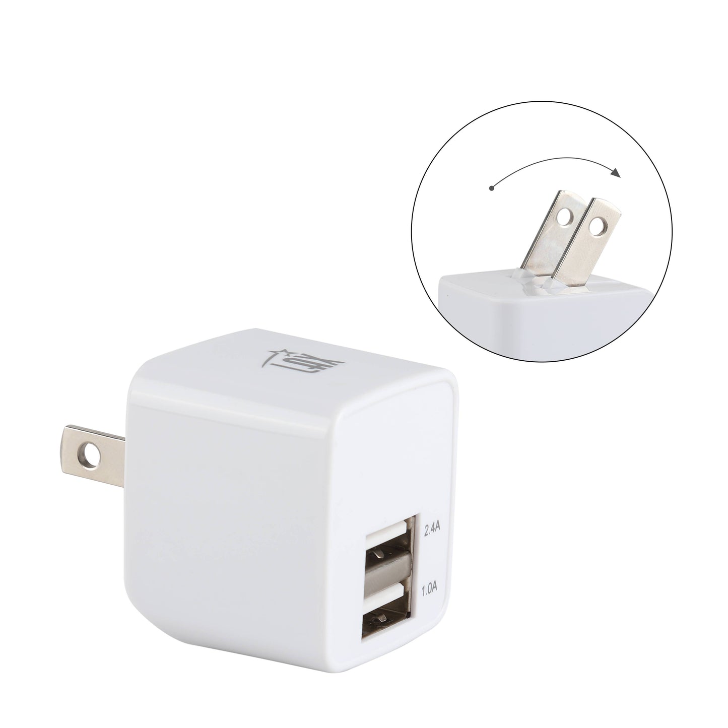 LAX Fast Charging 2 Port USB Wall Charger Retail Pack: Rose Gold
