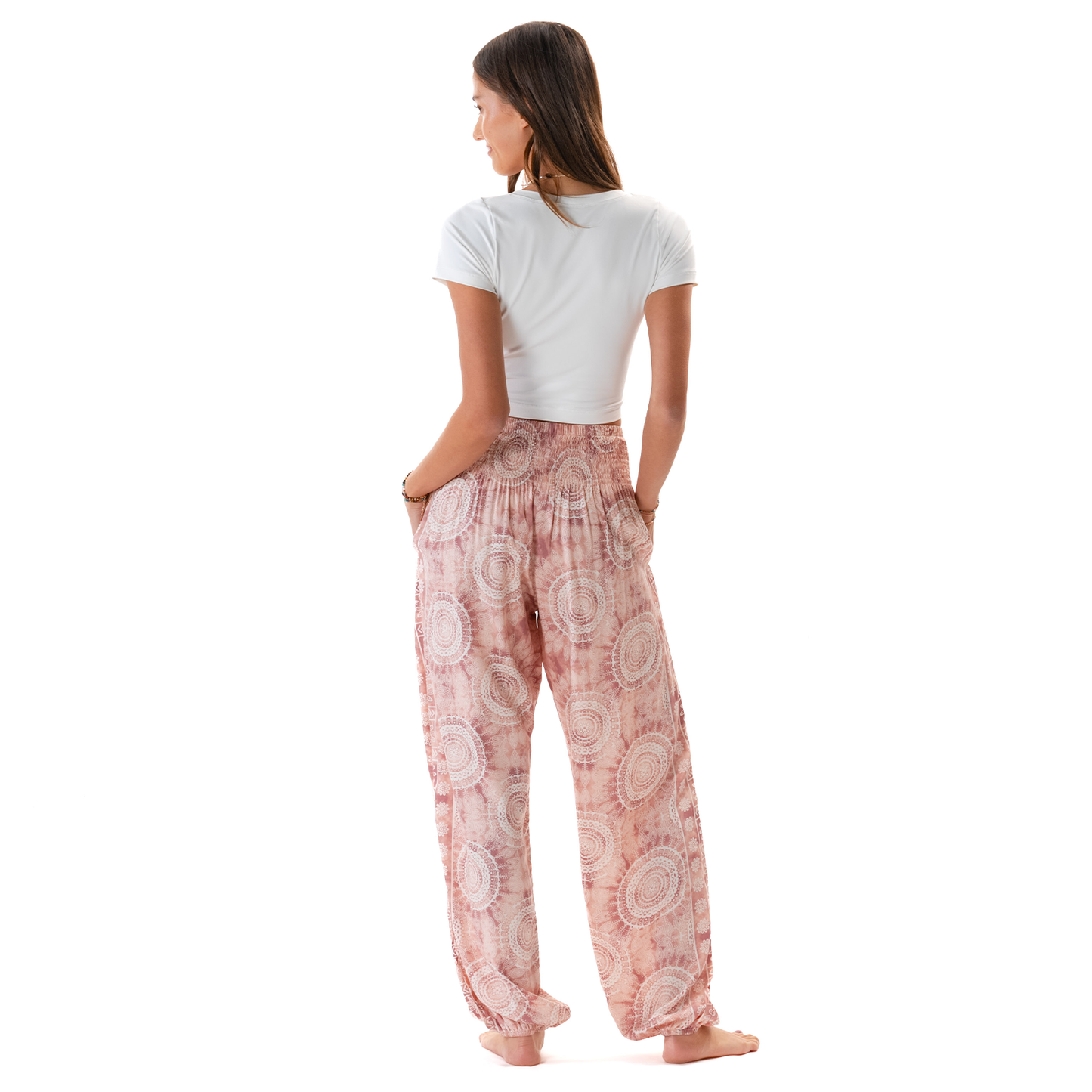 Baja Harem Pants with Pockets: Tall S, M, L/XL