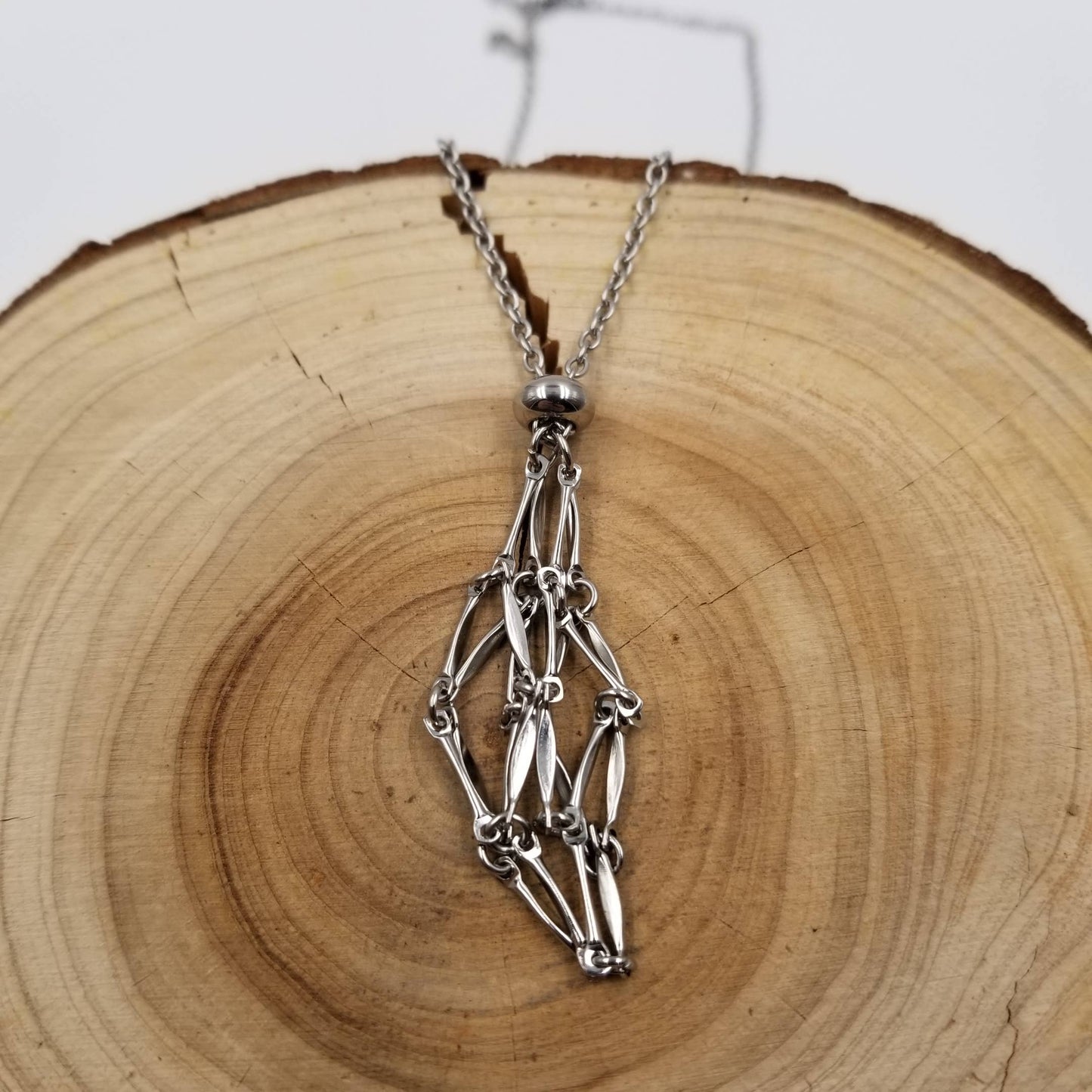 Interchangeable Macramé Cage Adjustable Necklaces Multicoloured