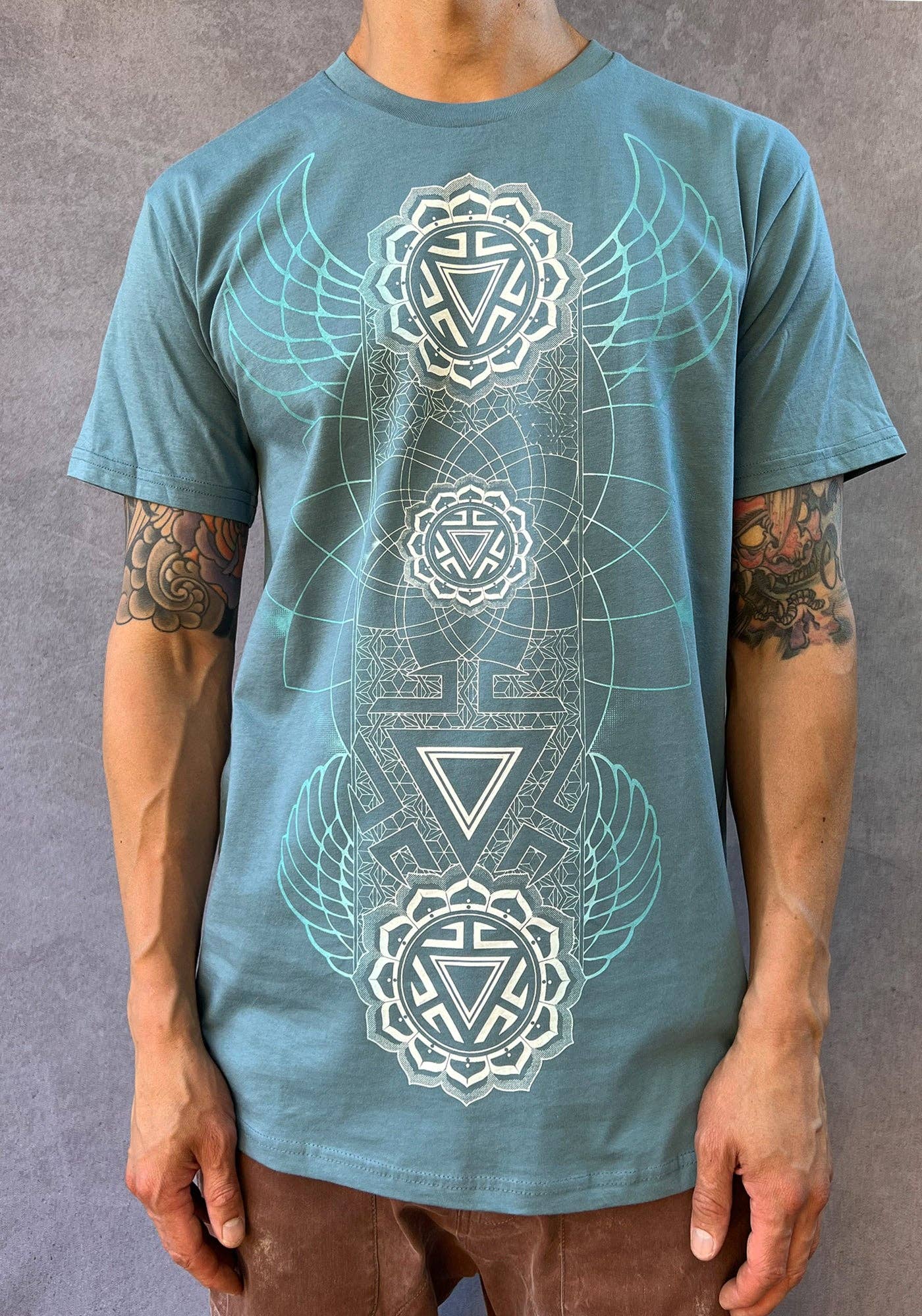 Manipura Chakra Shirt Slate Blue