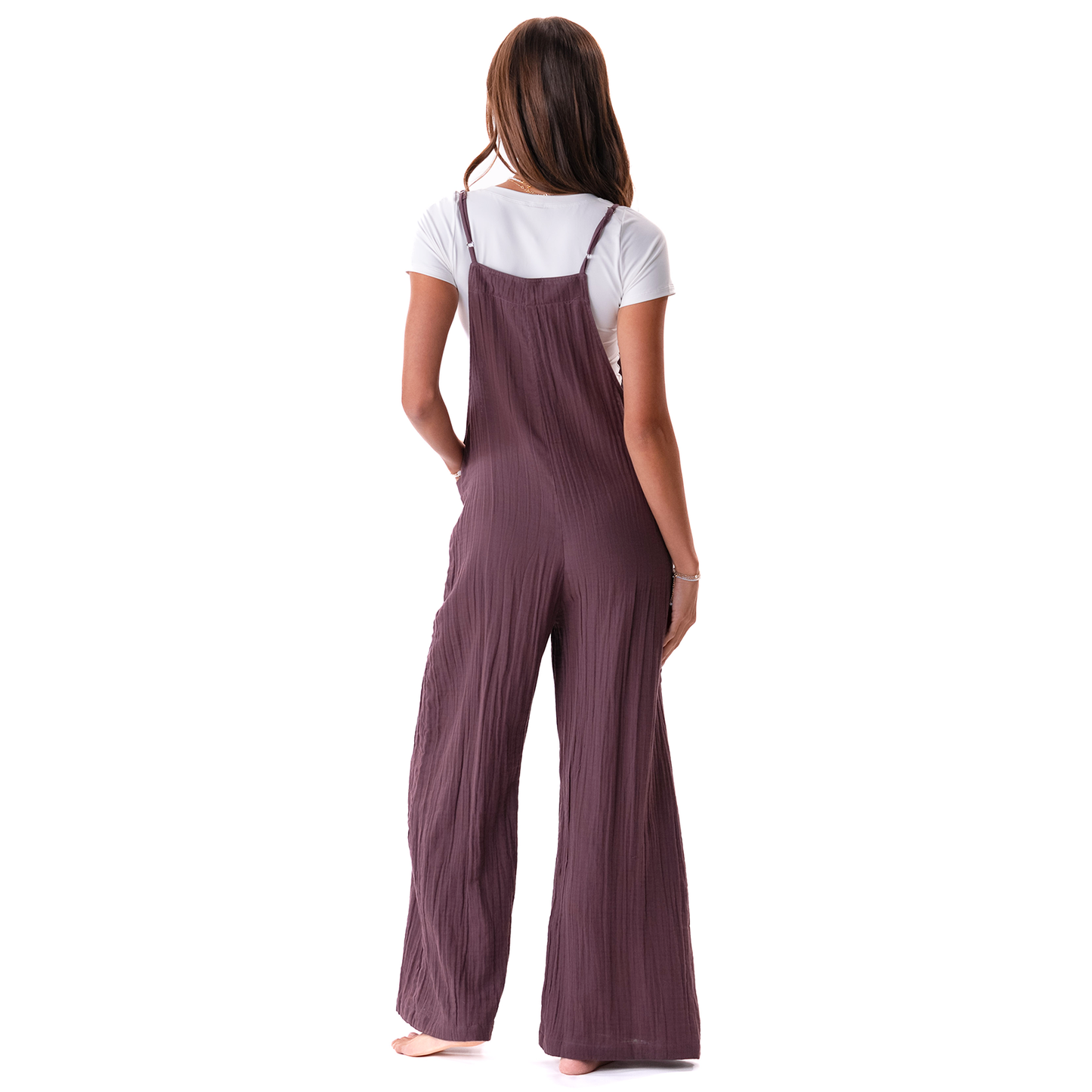 Lunar Sky Cotton Nomad Jumpsuits with Adjustable Straps: S, M & L
