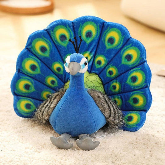 Kawai - Peacock Display Plush Toy: BLUE or GREEN 25*30cm
