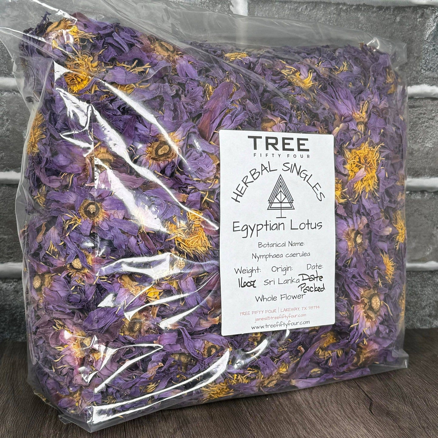 Blue Lotus Whole Flower in Quart Jar 1 oz