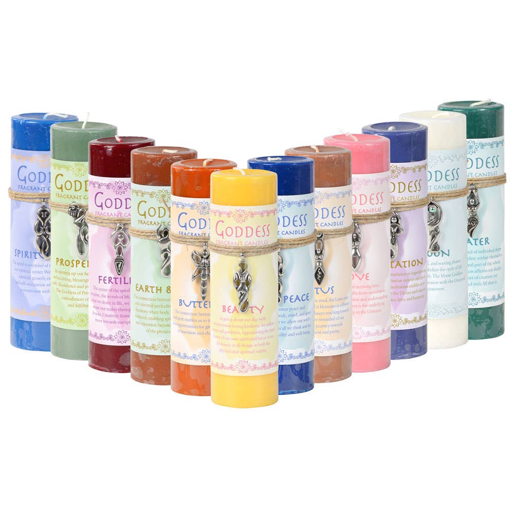 Goddess Pewter Pendant Candles