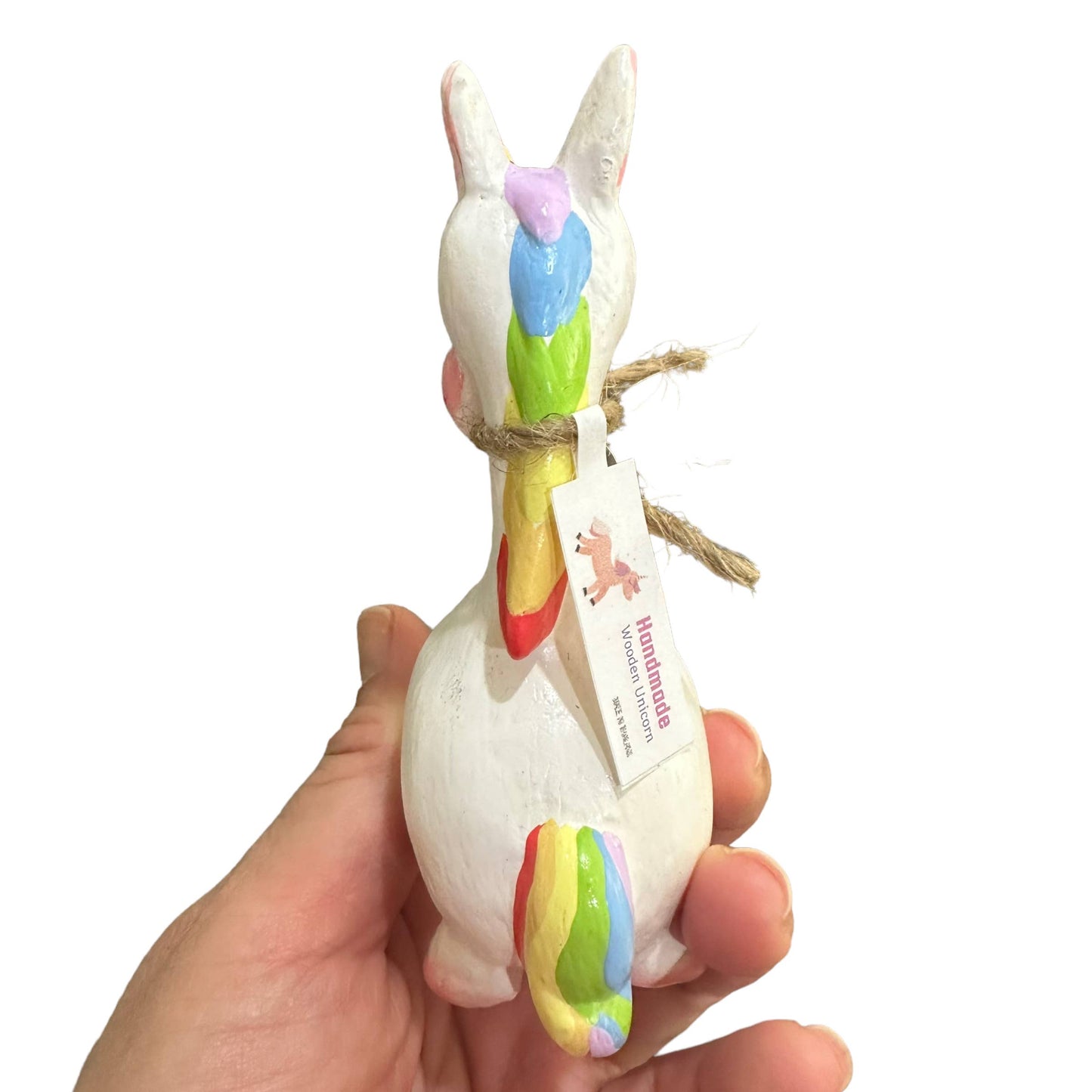 Handmade wooden unicorn