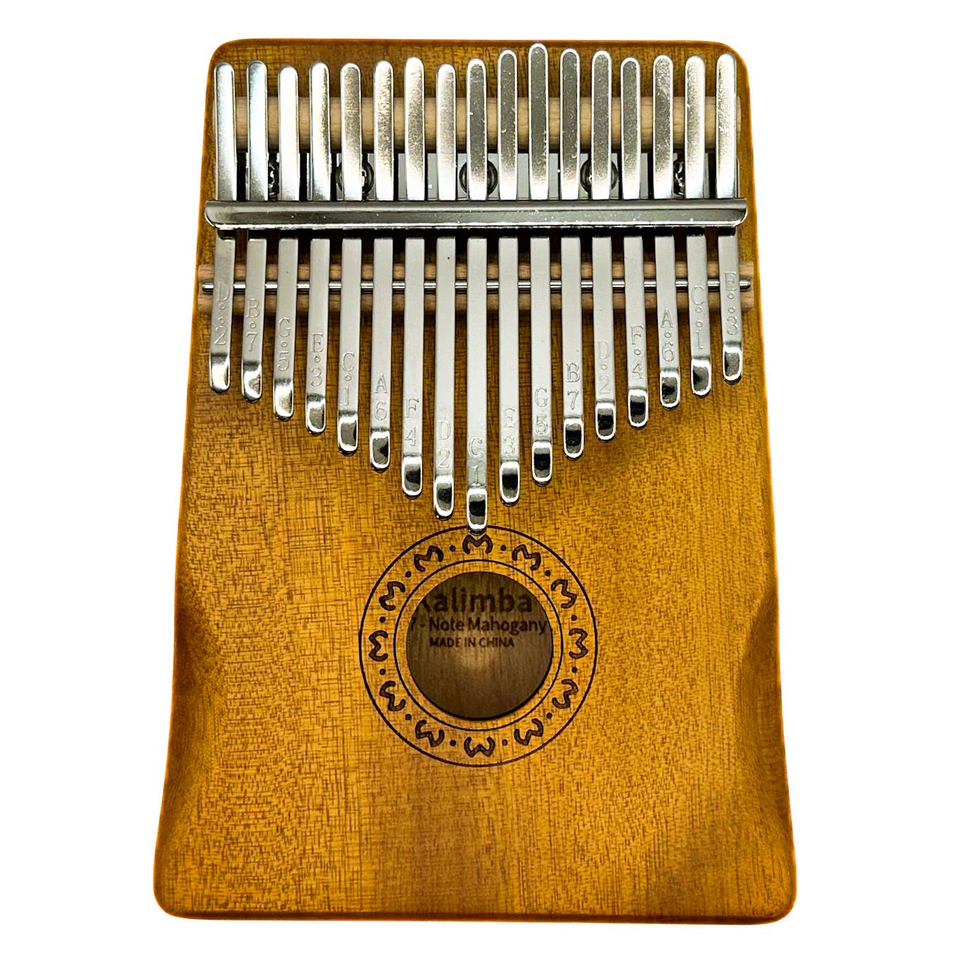 Kalimba Musical Instrument: Dark Brown, Blue or Light Brown