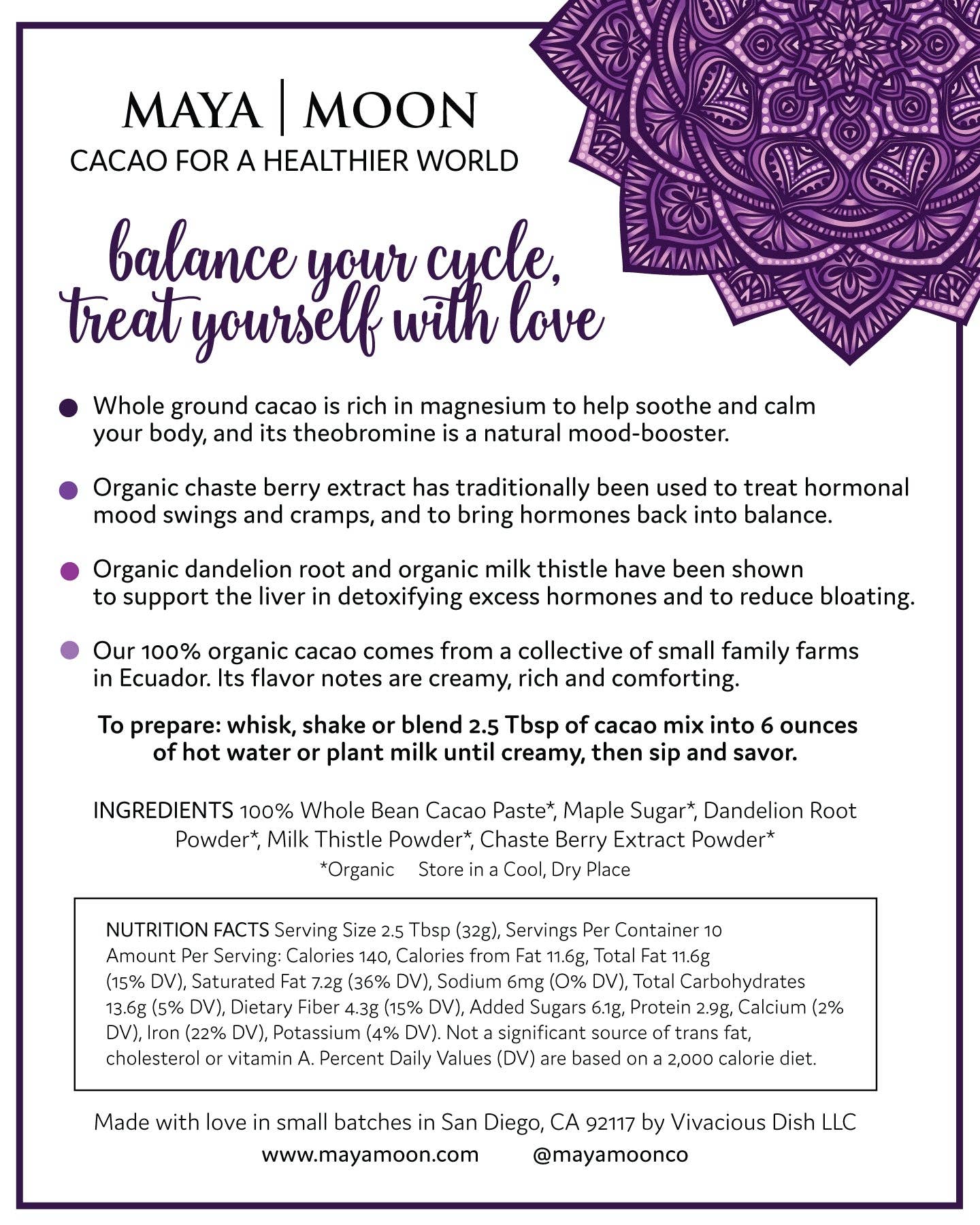 Moon Balance Drinking Cacao