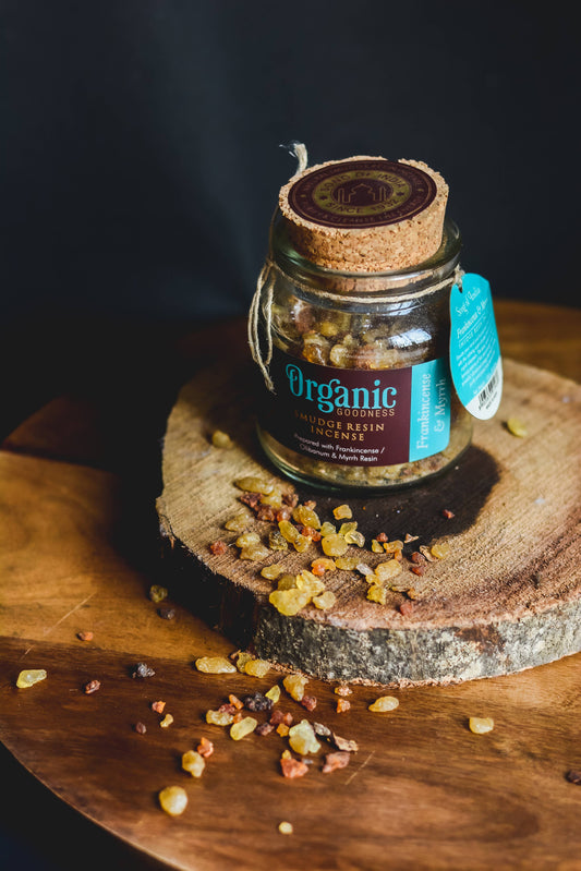 Organic Resin: Frankincense & Myrrh, Palo Santo and Cedar