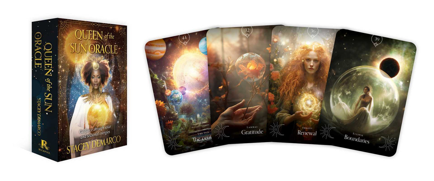 Queen of the Sun Oracle by Stacey  Demarco: Flashcards; 112 pages / English