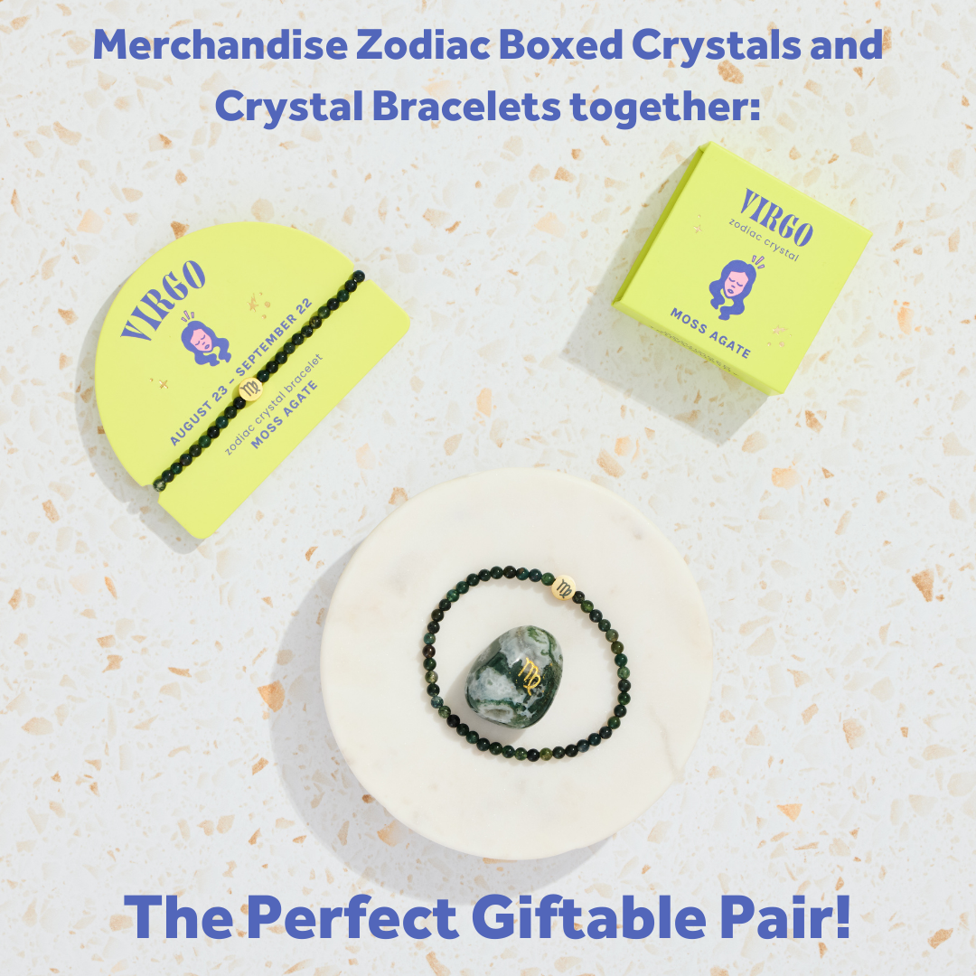 Virgo Mini Zodiac Bracelet – 4mm Crystal Beads