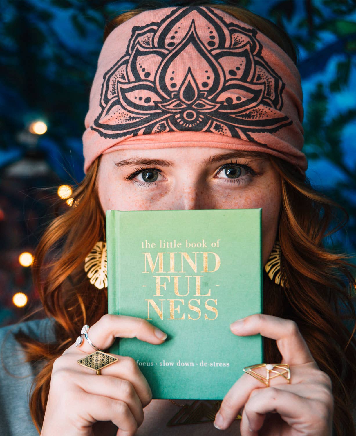 Jewel Lotus Boho Headband