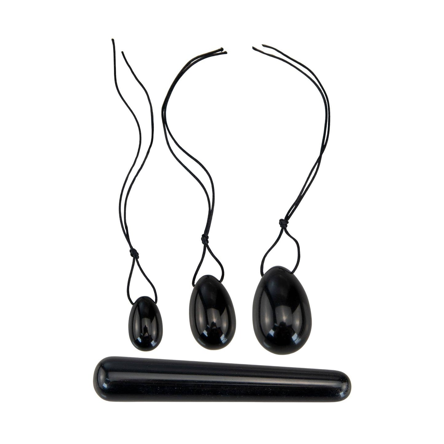 Yoni Eggs: Black Obsidian / 3pc
