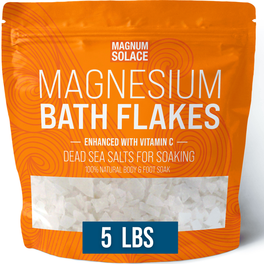 Vitamin C Magnesium Bath Flakes, Bath Soak: 5LB
