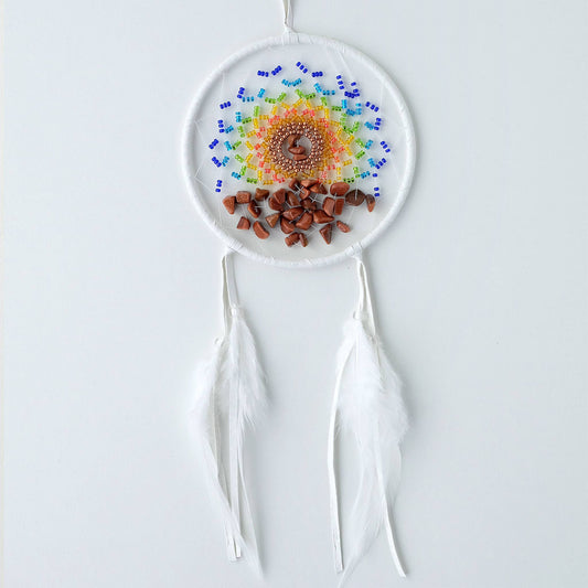4" Energy Flow White Dream Catcher